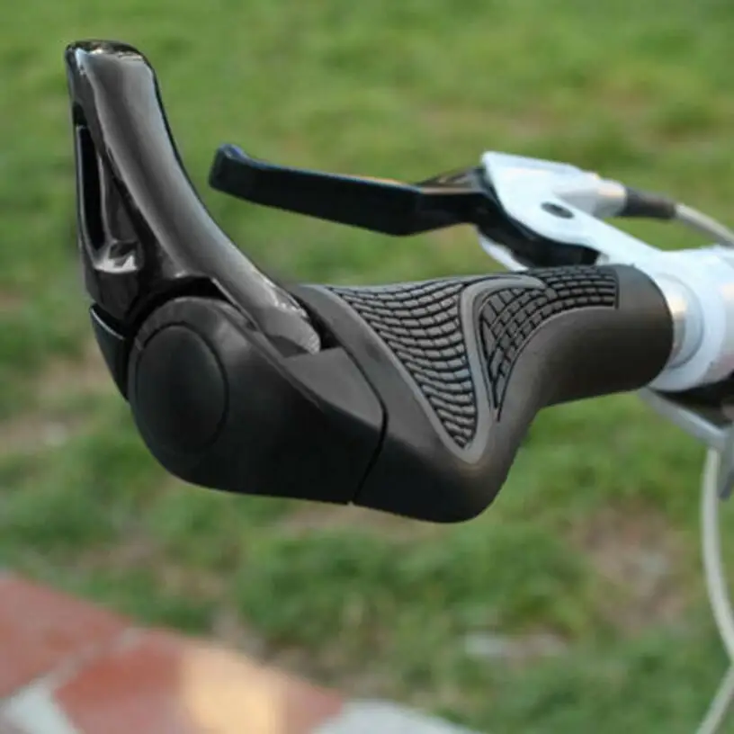 

Bicycle Bike MTB Components Bar ends Handlebar Rubber & Aluminum Barend Handle bar Ergonomic Push On Soft , 2 Colors