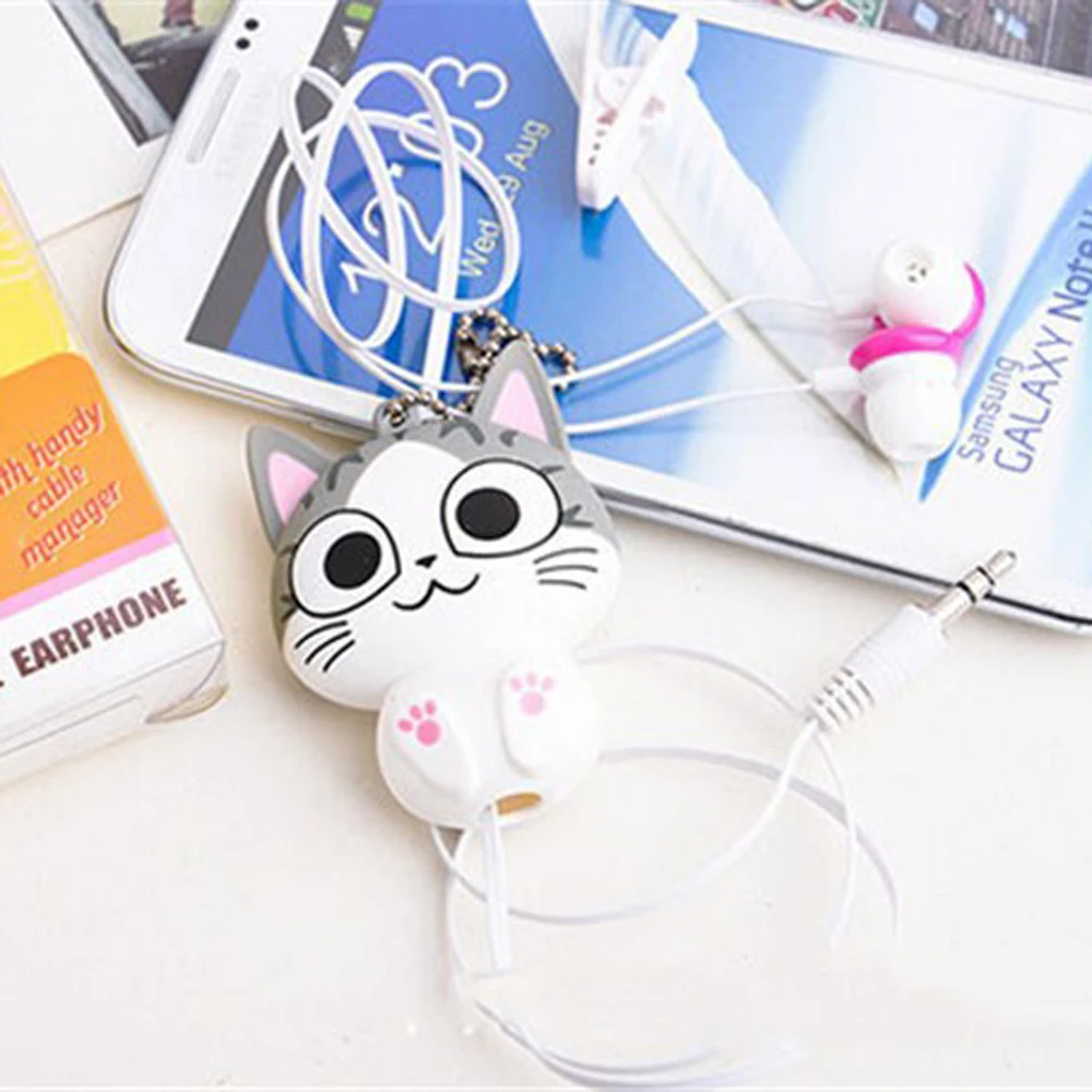 Kartun Anime Kucing Lucu Terbaik Headphone Headset In Ear Earphone
