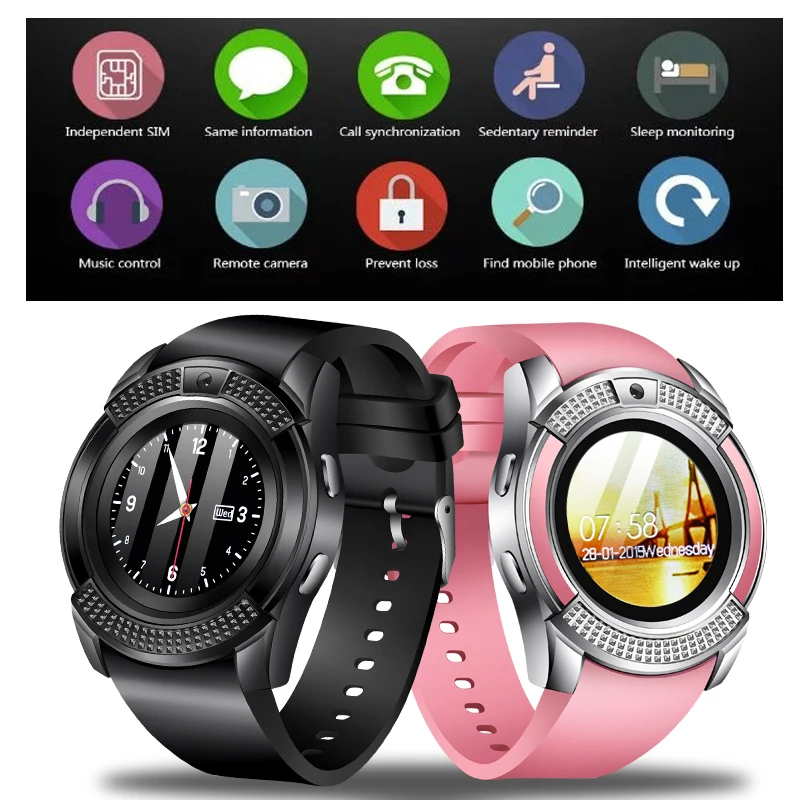 

LIGE New Smart Watch Men Fitness Watch Information Reminds Women Waterproof Sports Watch For Android Phone Support SIM Card+Box