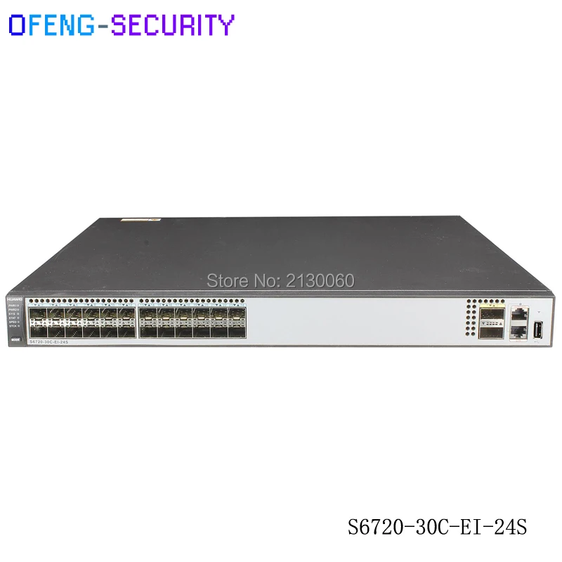 

Huawei 24 port SFP Switch S6720-30C-EI-24S With 24 pcs GE port and 2 PCS QSFP Switch