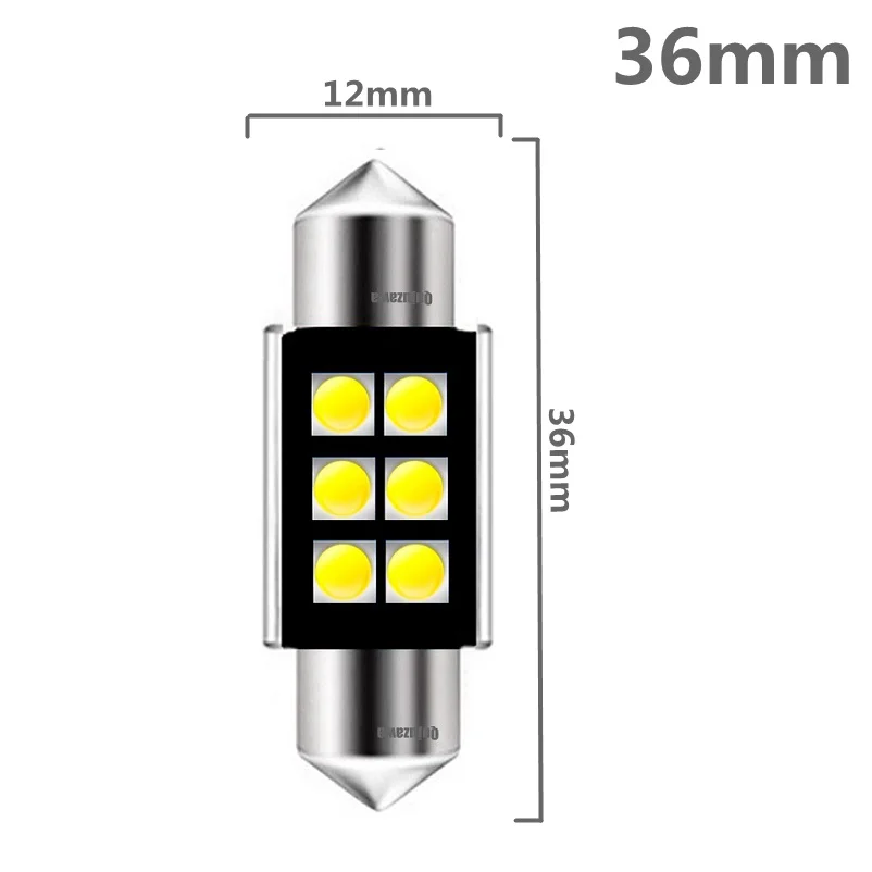 36mm 4 шт. гирлянда 31 мм 36 мм 39 мм 41 мм светодиодный лампы C5W C10W супер яркий светодиодный Canbus без ошибок авто Интерьер Doom лампа освещение для чтения в машине - Испускаемый цвет: 36mm
