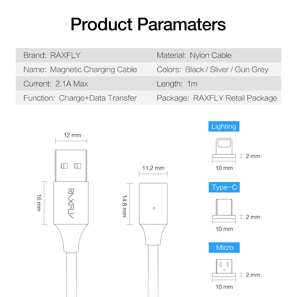 Магнитный кабель RAXFLY Micro usb type-C для huawei P20, Магнитный зарядный usb-кабель для iPhone X XS XR, usb-кабель для зарядки