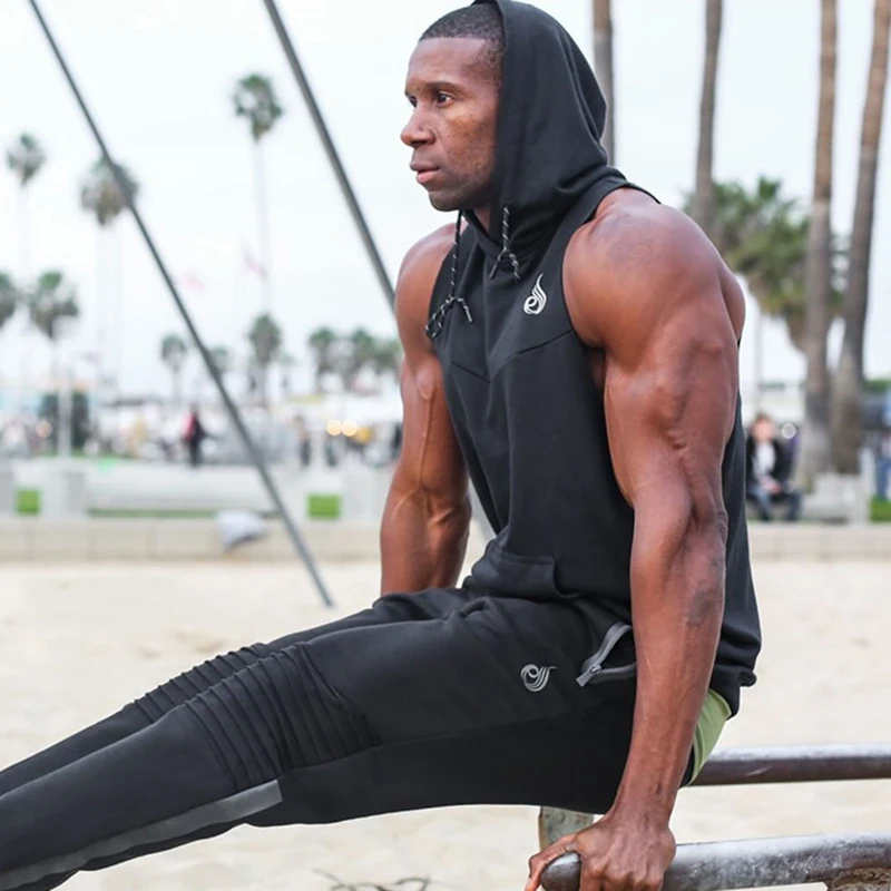 Tank Top Men Stringer Workout Vest gym (3)