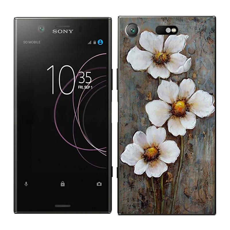 Чехол для телефона s для sony Xperia XZ1 Compact, чехол, задняя крышка с масляной росписью, Fundas, Мягкий Силиконовый ТПУ чехол, ультра тонкие чехлы