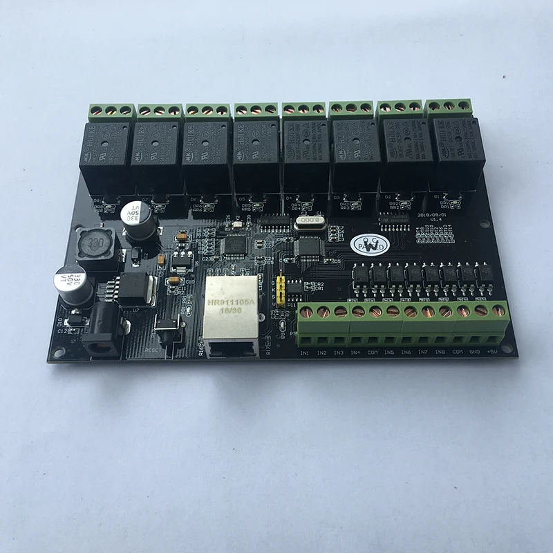 8-way Network Relay Module IP/Ethernet Access