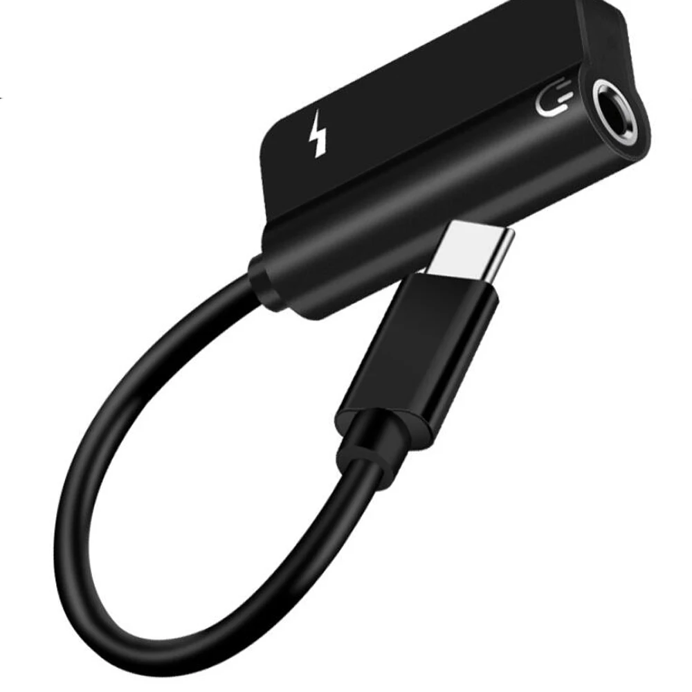 

2.4A Type C To 3.5mm Audio Adapter Cable Charge Listen To Songs Headphone Switch Jack Aux Cable