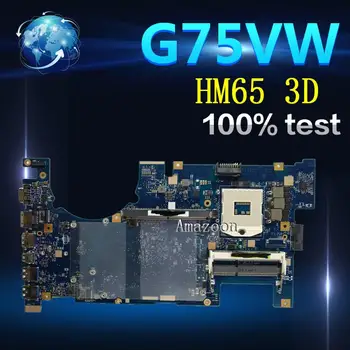 

Amazoon G75VW Laptop motherboard For Asus G75VW G75V G75VX Test original mainboard HM65 3D