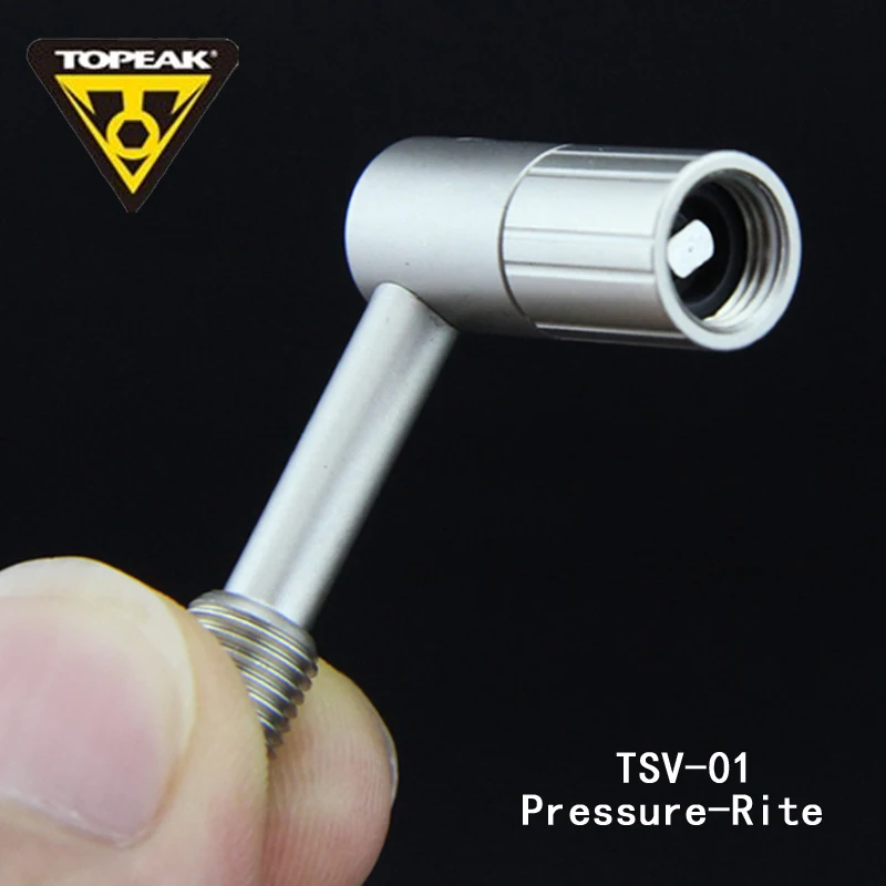 

TOPEAK TSV-01 Bicycle Pump Valve Adapter for MTB Bike Airspring Forks Shocks Pressure-Rite