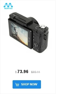 Memteq цифровой Камера " TFT ЖК-дисплей Full HD 24mp цифровой Камера видео 1080 P видеокамера CMOS Видео объектив+ фильтр DSLR Камера