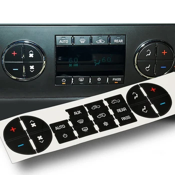 

Repair Vehicles Black 2 Set A/C Controls Dash Button Stickers Kit For Chevrolet GMC Tahoe Newest Latest Practical