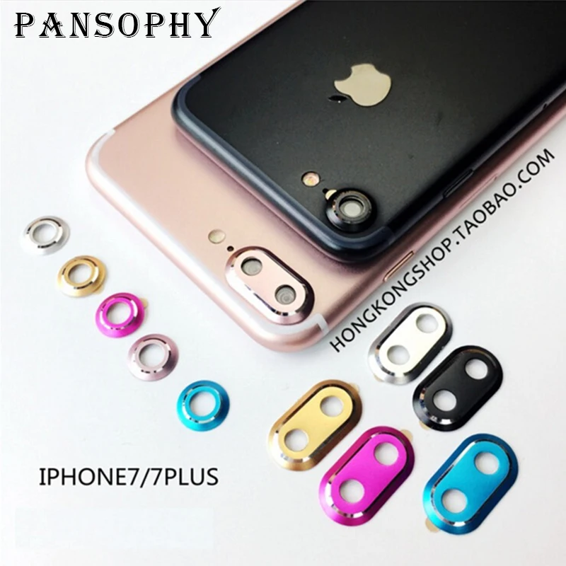 

TOP quality Rear Camera Lens Metal Protective Ring Guard Cover Protector for Apple iphone 7 7plus Lens Protection NEW