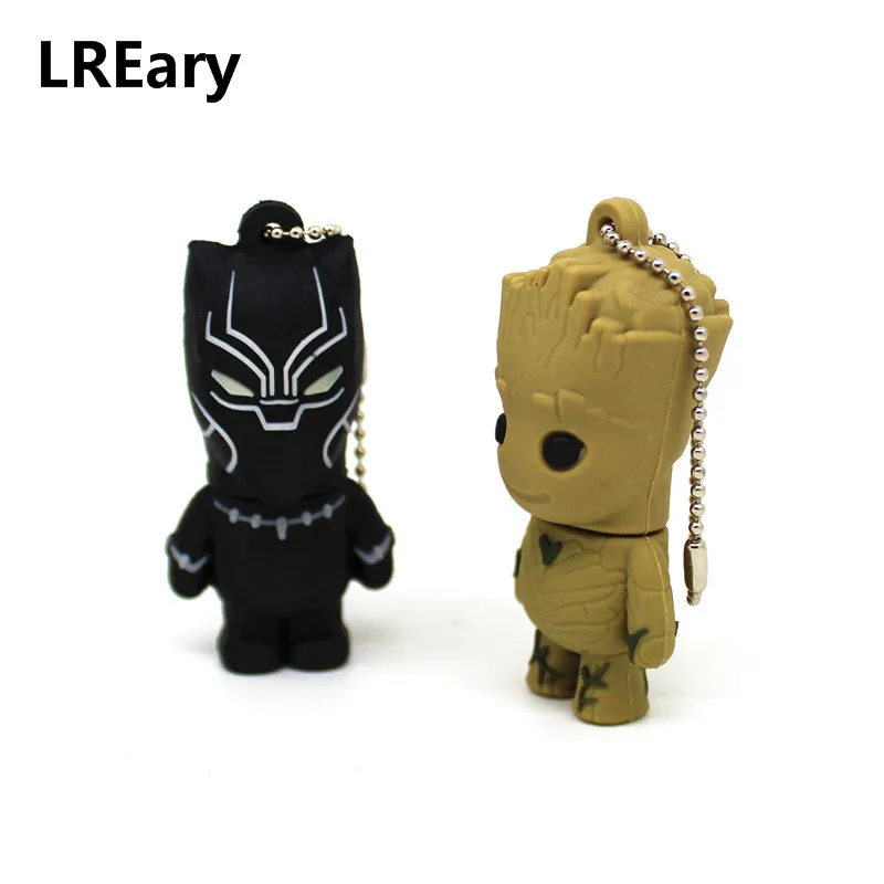 Cartoon Black Panther USB 2.0 flash drive Pen Drive Tree Groot Memory stick 8GB pendrive 4GB 16GB Superhero 32GB 64GB 128MB Cartoon Black Panther USB 2.0 flash drive Pen Drive Tree Groot Memory stick 8GB pendrive 4GB 16GB Superhero 32GB 64GB 128MB
