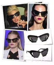 2017 Mariposa de La Manera gafas de Sol Mujeres Steampunk Retro Ojo de Gato Gafas de Sol Gafas de Sol de Mujer de Marca Vintage Espejo Gafas de Sol