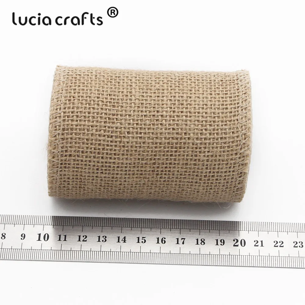 Lucia crafts 3 года/лот 4 см/5 см/8 см/10 см джутовые Мешковины Ленты Hessian рулоны деревенская ткань для украшения свадебной вечеринки V0504