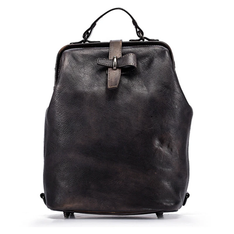 

original small backpack women Genuine Leather backpack ladies Cowhide back pack Woman travel bagpack School shoulder Bag mochila