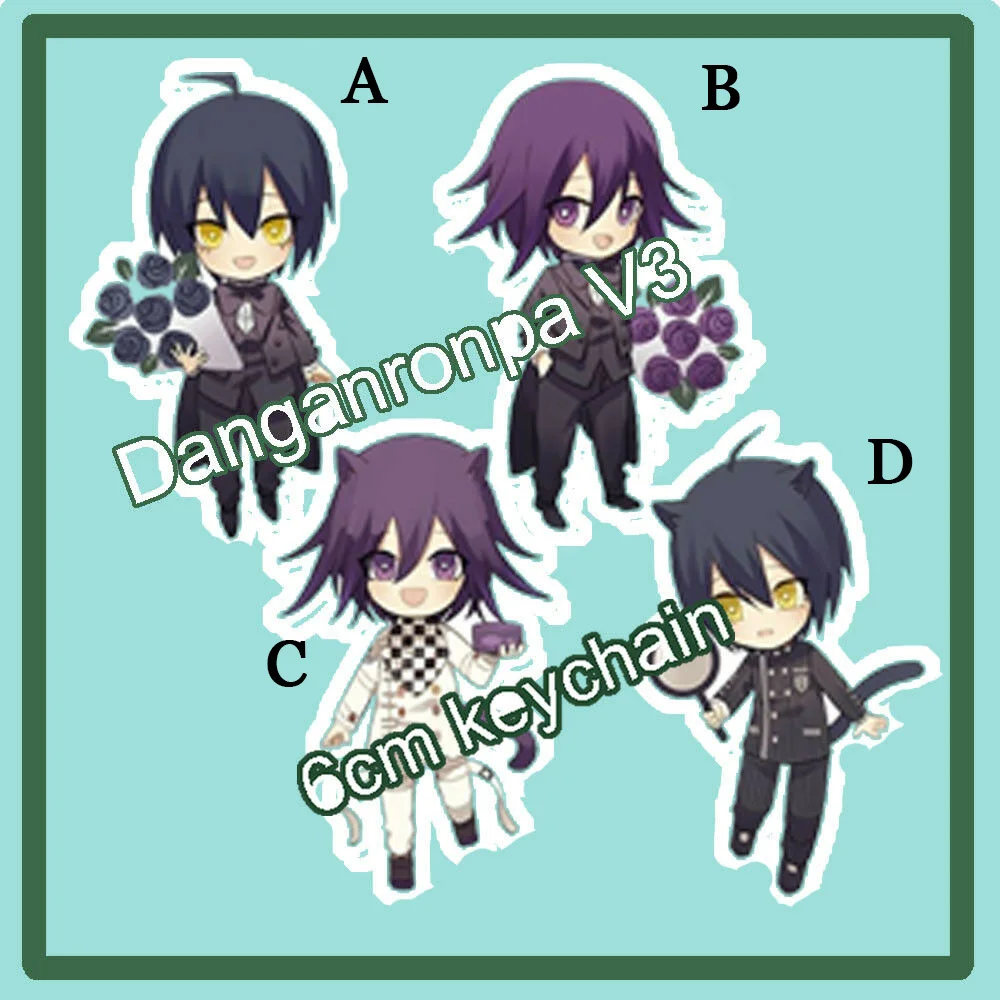 Danganronpa V3 Ouma Kokichi Saihara Shuuichi брелок ремешок для ключей Kitty официальный | Тематическая