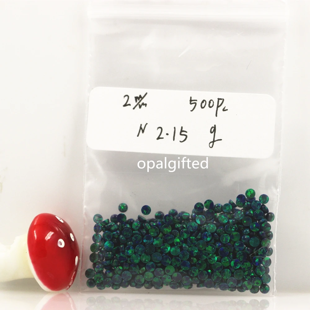 Discount !!! (500pcs/lot) 2mm Synthetic 5 coloors Opal Round Cabochon Opal with wholesale price sale on aliexpress Free Shipping