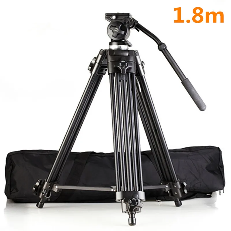 Professional Portable Camera Tripod Aluminum Alloy EI717 1.8m 6ft Video