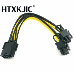 Лидер продаж, 5 шт./лот Процессор 8pin женский двойной pci-e PCI Express 8 P (6 + 2 Pin) мужской кабель питания 18awg провода для видеокарты для BTC