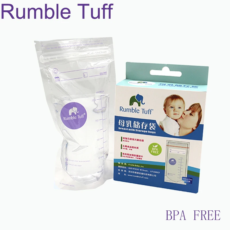 Rumble tuff Food Breast Storage freezer Milk Bag Store Milk BPA FREE 250ML*25 piecemilk bag