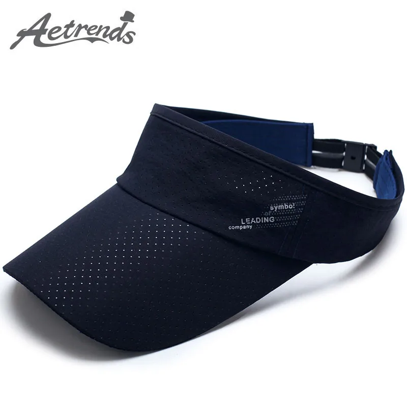 

[AETRENDS] Summer Cap Visor Empty Top Baseball Cap with Logo Men Women Trucker Hats Streetwear Baseball Hat bone aba reta Z-5234