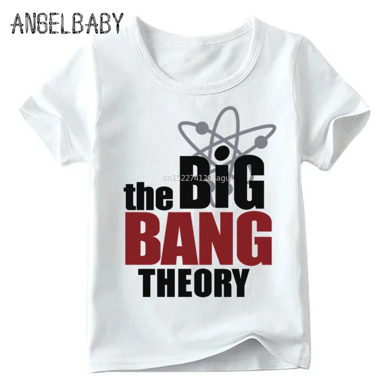 Детская футболка The Big Bang Theory Bazinga с принтом летние белые топы для мальчиков и