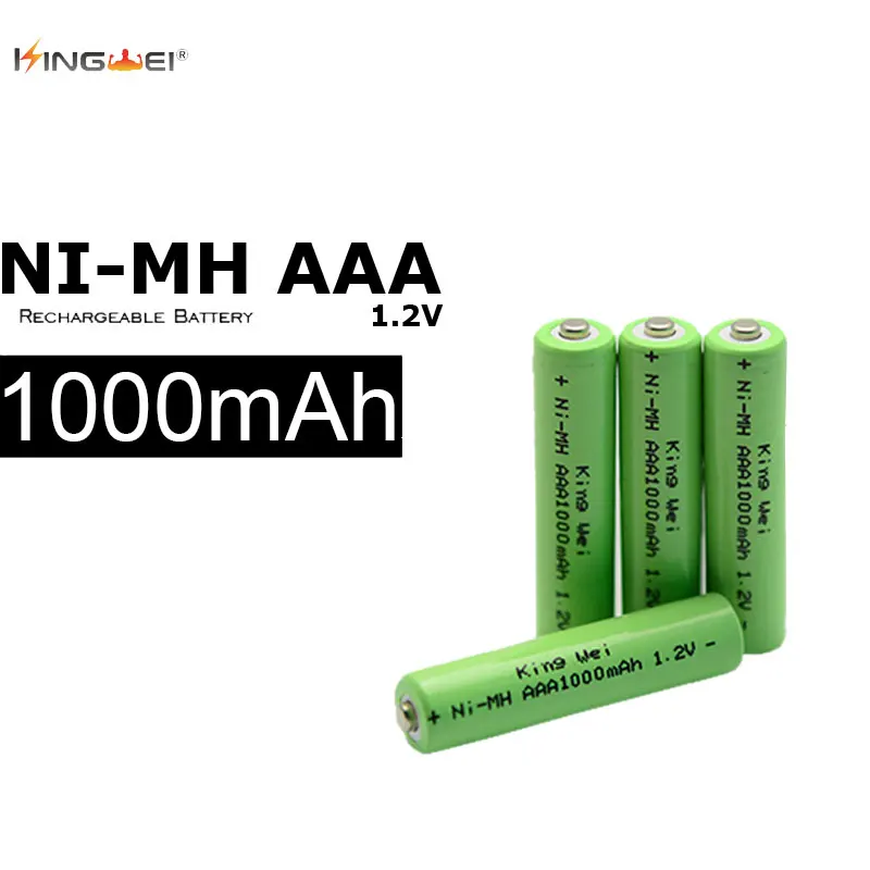 10 шт. перезаряжаемые аккумуляторы AAA 1 2 в Ni MH 1000 мАч|rechargeable battery|aaa rechargeable batterybattery 1.5v