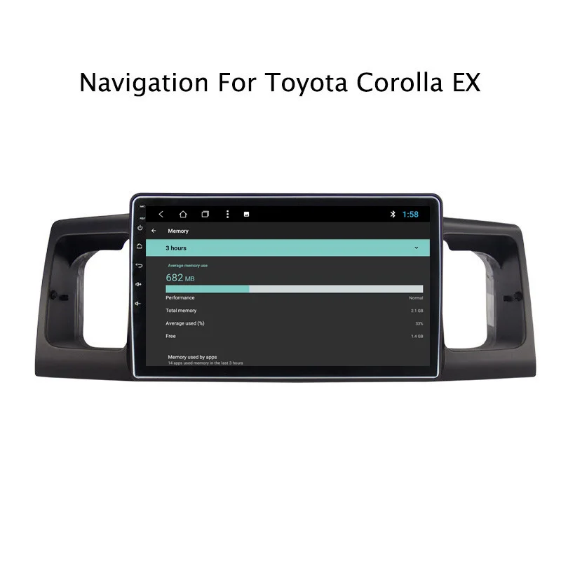 Excellent NAVITOPIA 9inch 2G RAM 32G ROM Android 8.1 Car DVD Multimedia GPS Navigation for Toyota Corolla EX 2004 2005 2006 2007 2008-2013 8