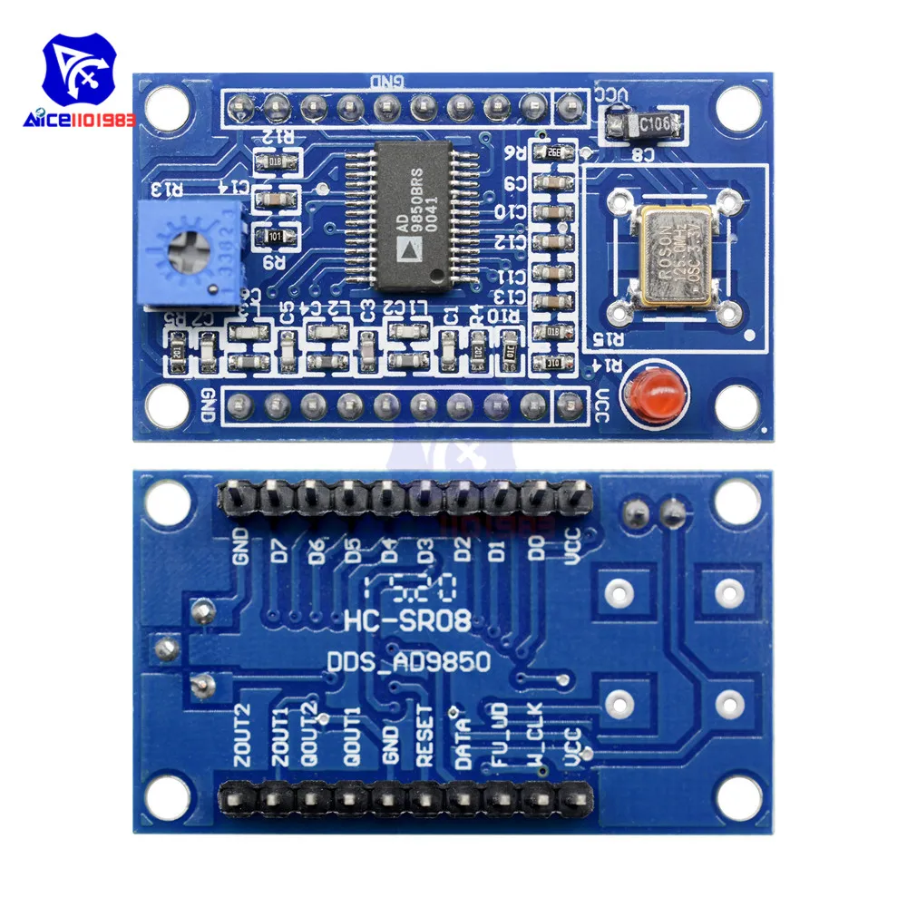 AD9850 модуль DDS генератор сигналов модуль 0-40 МГц тестовое оборудование 2 синусоидальных волны 2 квадратных Волны выход для Arduino