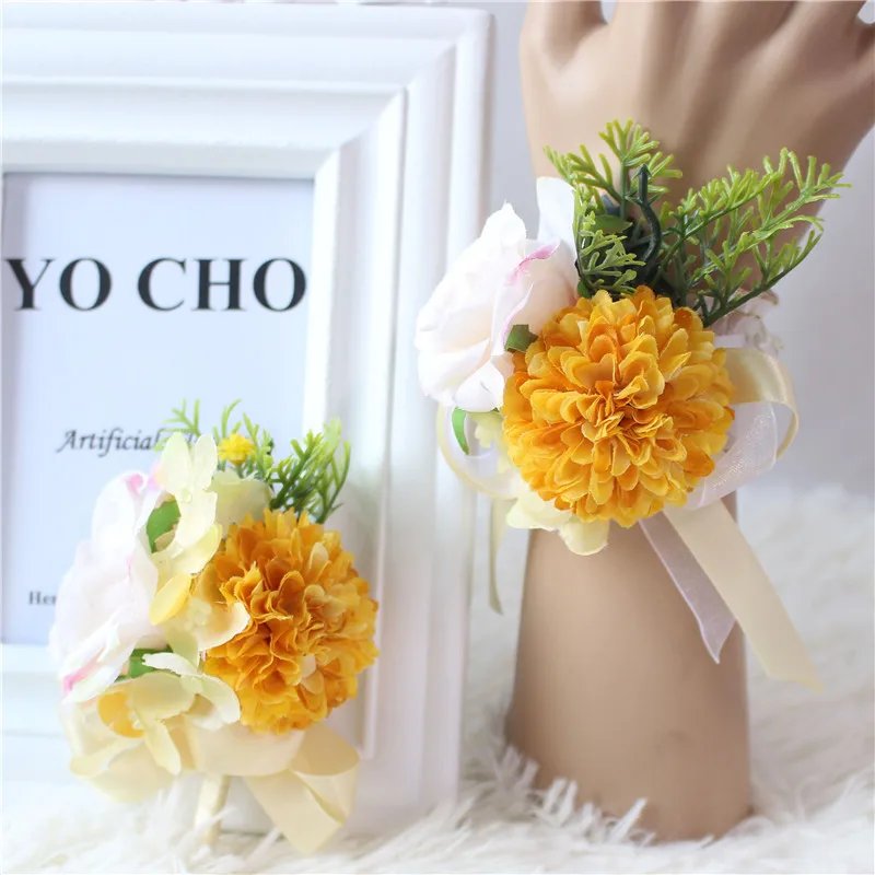 artificial flower wrist corsage (1)
