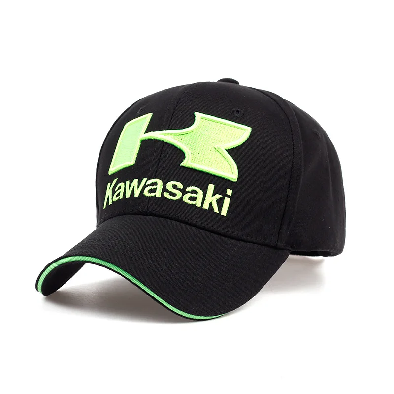 

New Men's Fashion HIP HOP CAPS Motorcycle Racing Embroidered kawasaki Cap Hat MOTOGP Baseball Cap Sun Hat Btone Casquette