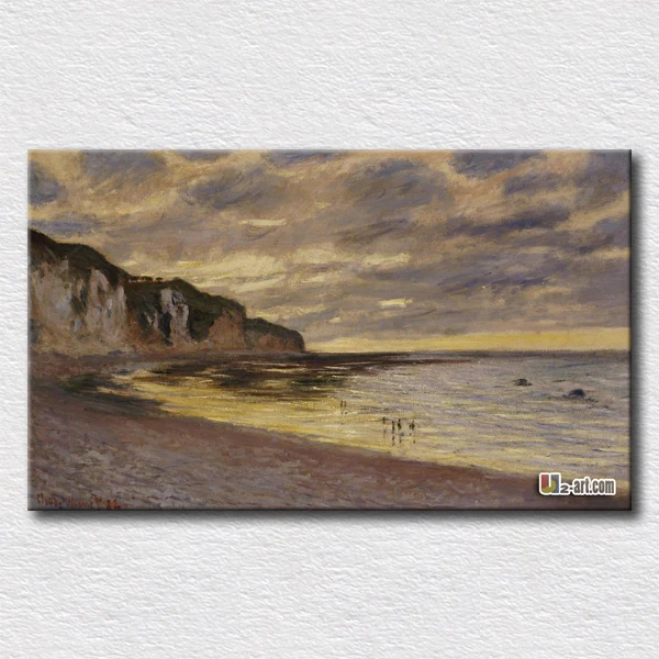 

Home decoration famous painting lally point low tide by Claude Monet canvas prints high quality canvas art large