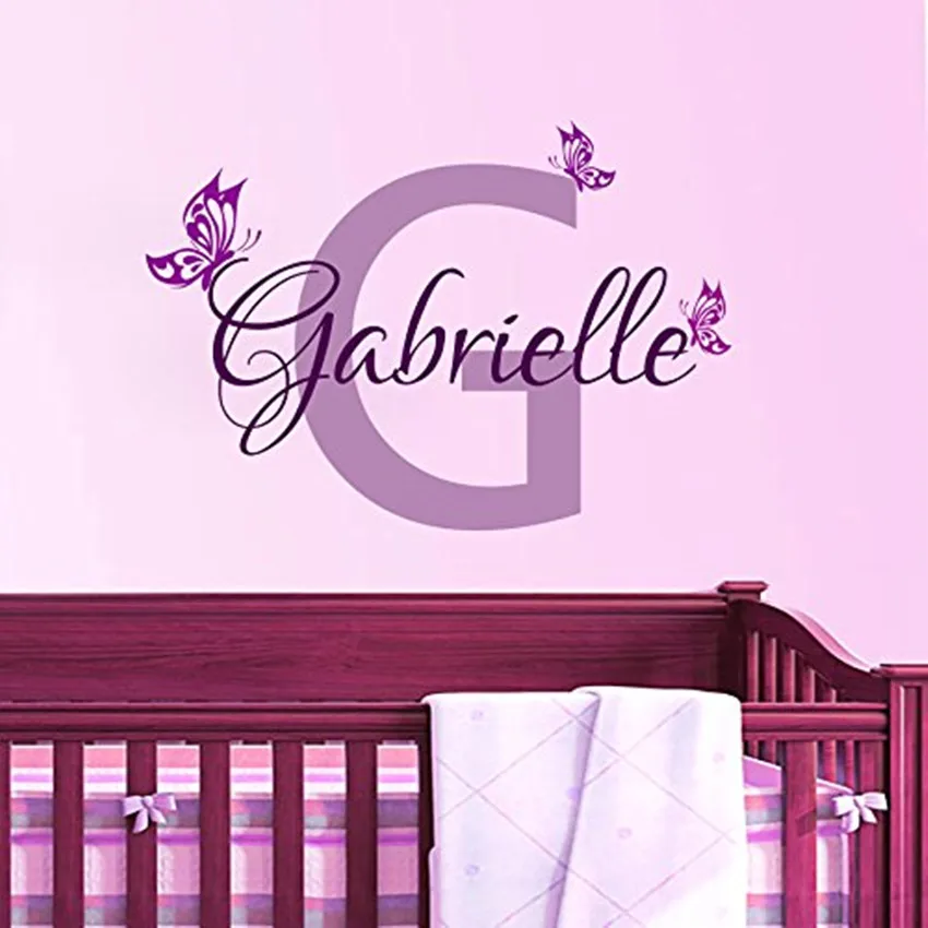 Name Wall Decal Sticker Custom Name Wall Decal Girls Room Boys Room