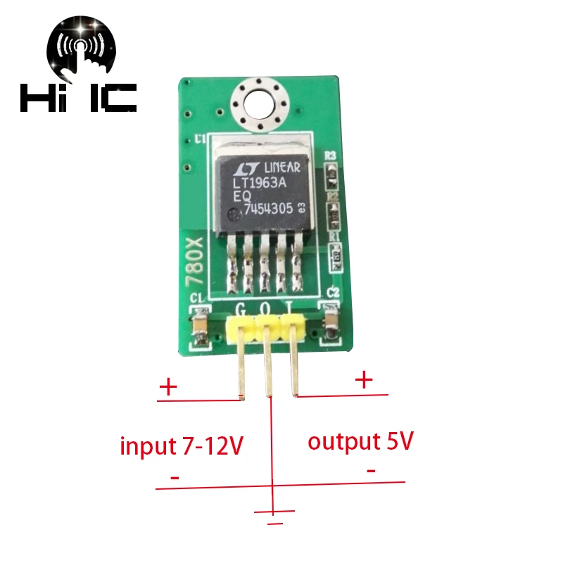 LT1963 к LT7805 преобразователь питания 7-12 В к 5 В DC к DC модуль питания 5 в фиксированный выход заменить LT7805