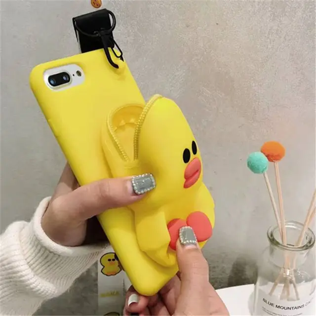 Totoro, Molang, Rilakkuma, Pikachu Small Pocket 3D iPhone Case 5