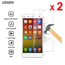 2pcs For Xiaomi Mi 4 Premium 2.5D 0.26mm Tempered 