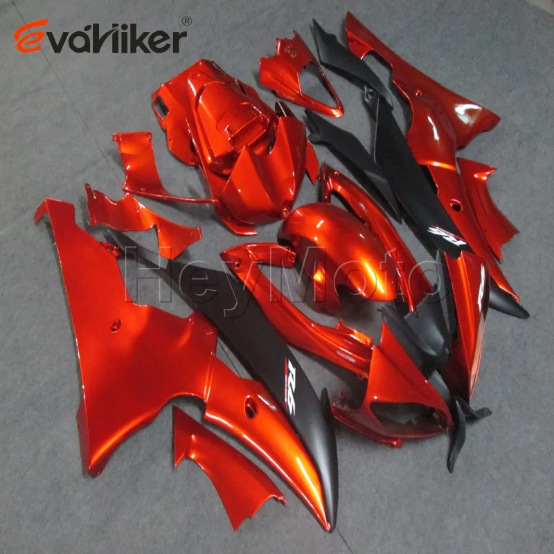Пользовательские ABS Пластик обтекатель для YZF-R6 2008- 2009 2010 2011 2012 2013+ 5 подарки+ майка обложка+ красного и белого цвета - Цвет: S
