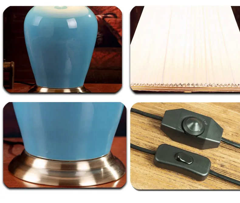 陶瓷台灯卧室床头创意灯具景德镇欧式简约现代客厅布艺大气宝石蓝-淘宝网_04