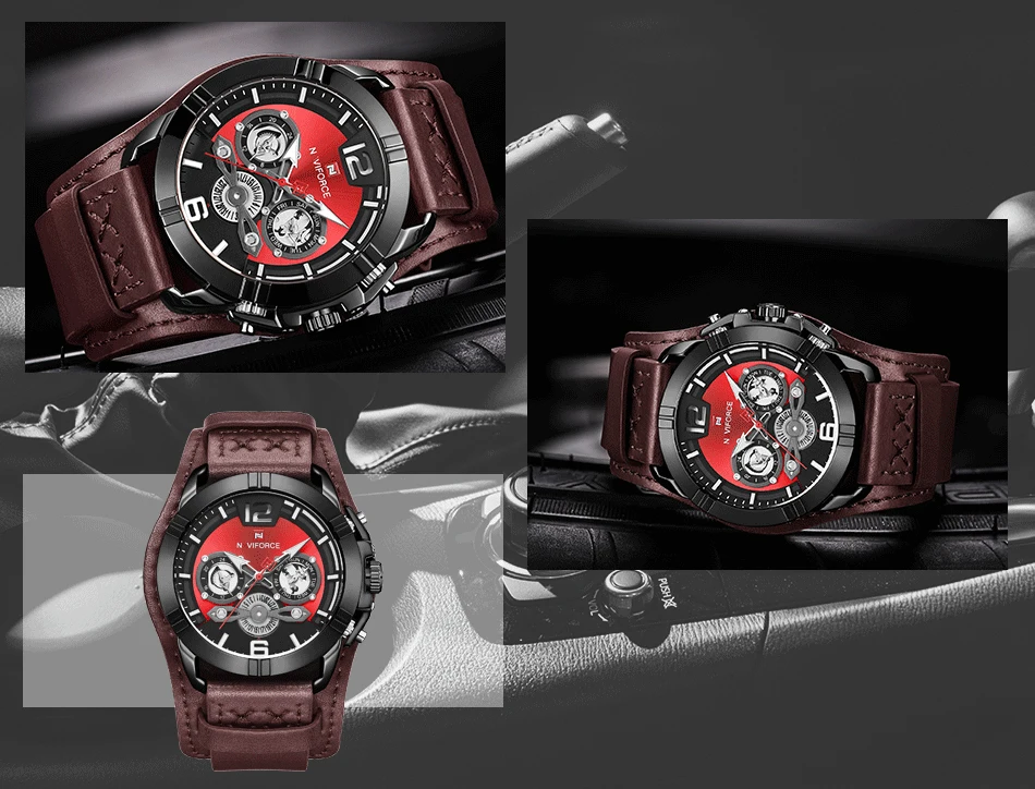 jpg Naviforce Men Watch Leather Army Military Retro Steampunk Sports Male Quartz Watch Wristwatch With Date Hodinky Relojes Hombre (11)