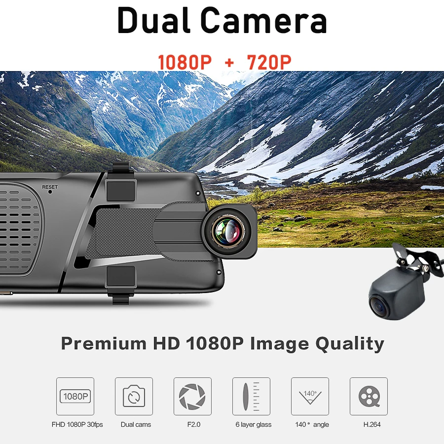 Bluavido 1" Сенсорное Зеркало DVR 4G Android gps навигация ADAS Full HD 1080p зеркало заднего вида автомобиля Камара рекордер Видео Регистратор