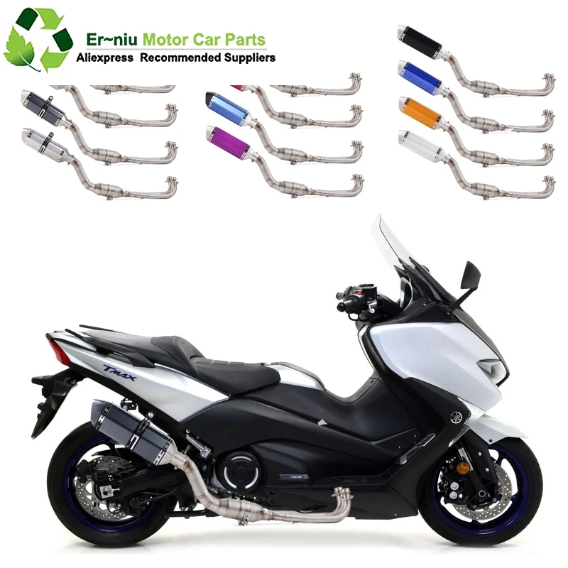 Мотоцикл Полная система выхлопа Slip-On для Yamaha Tmax500 Tmax530 T-max 500 530