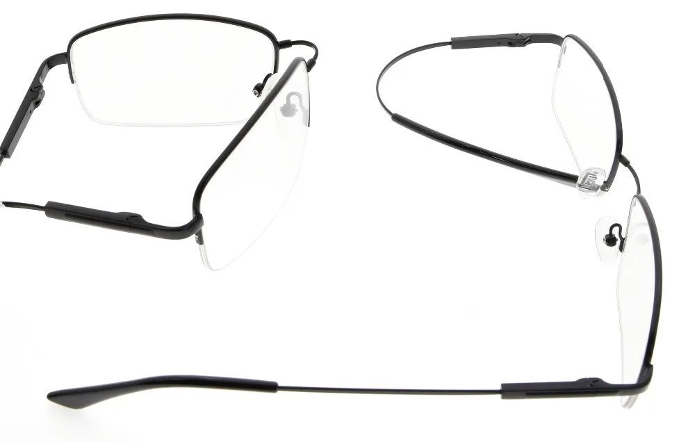 R1702 Eyekepper Mens Half-Оправа очков для чтения очки для чтения с гибкой титановый крепеж и храм 0,00~ 4,00