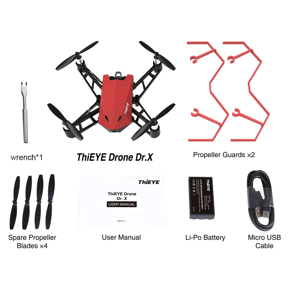 DrX 1080P 8MP Дрон с камерой Wi Fi FPV удерживающий высоту оптическое позиционирование