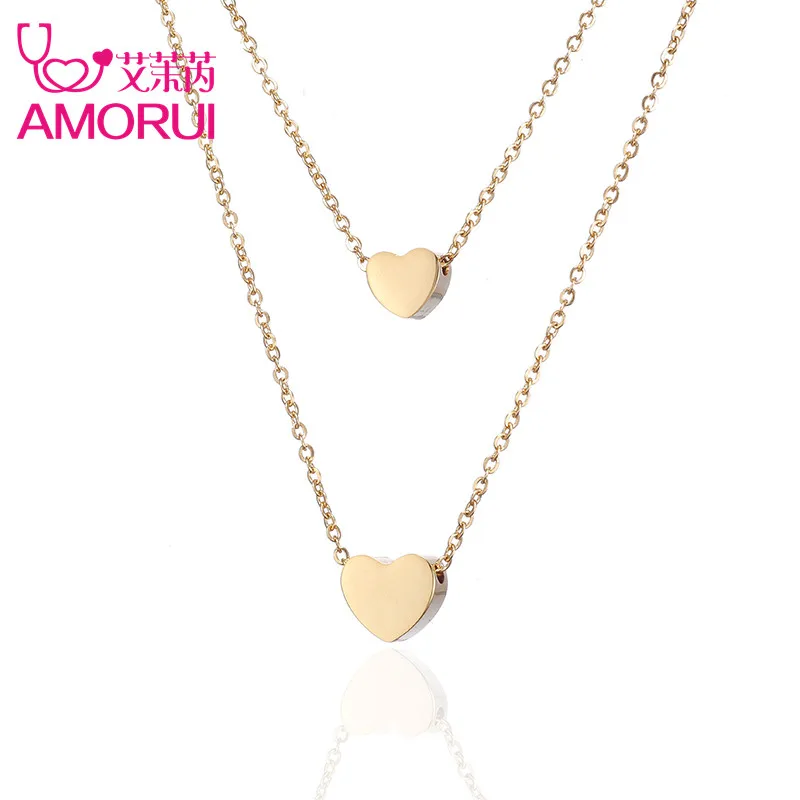 Женское Ожерелье розовое золото/сердечко серебряного цвета|necklaces for women|necklace