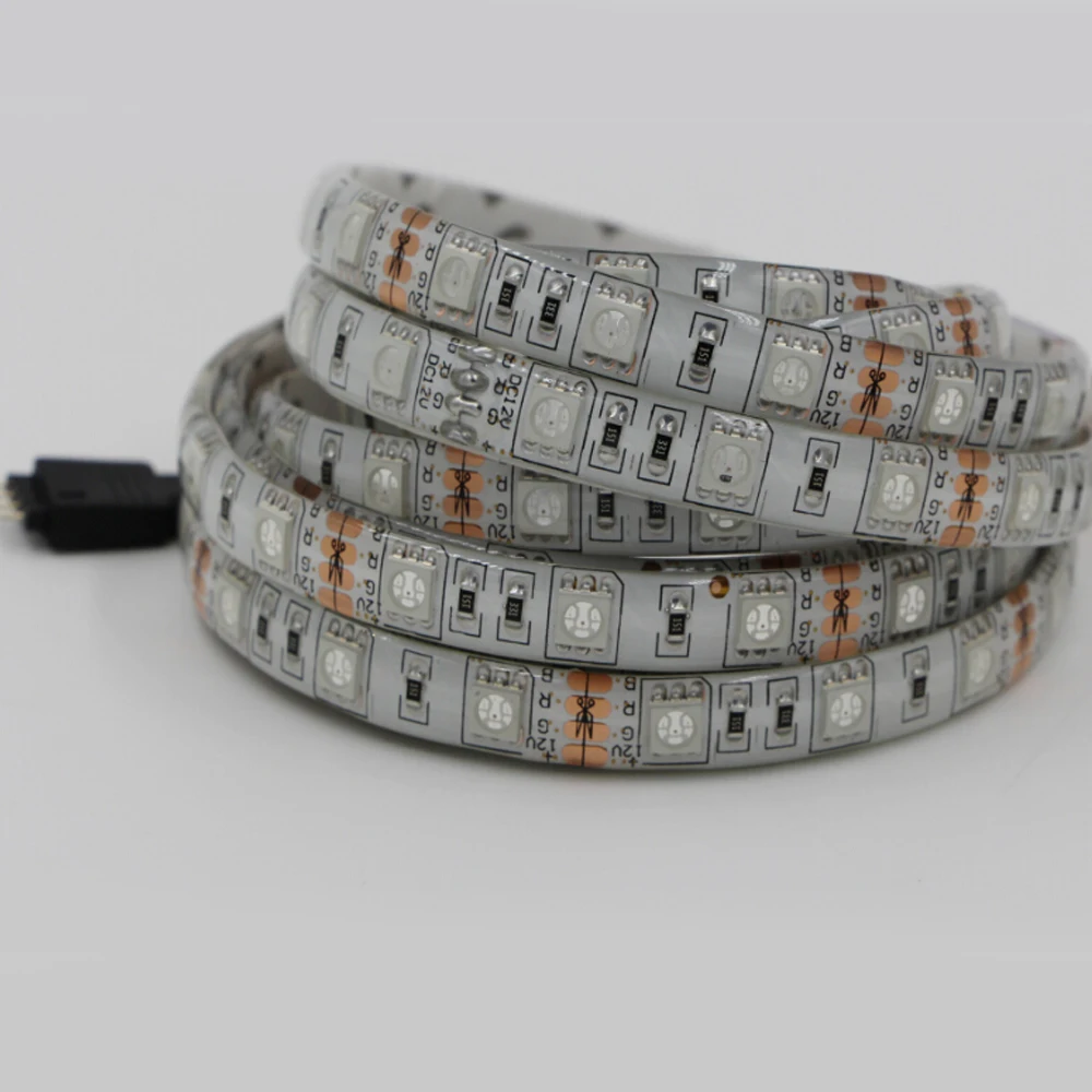 DC12V DC24V Светодиодная лента 5050 SMD 5 м 300led 60led/м гибкая светодиодная