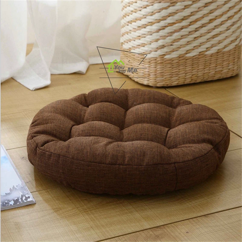 Подушка из хлопка и льна круглой формы 45 см|seat mat|cushion padchair seat |