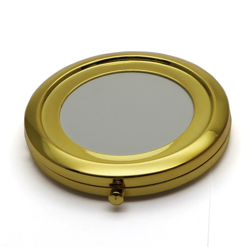 Зеркало компактное пустой золотой зеркало DIY Металл карманное Набор #18410 2|compact mirror