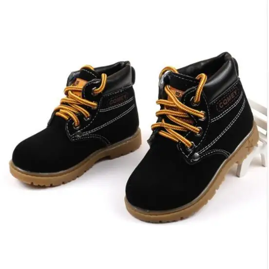 

Autumn Winter Hot Sale Child Casual Cotton Boots Kids Non-slip Keep Warm Martin Snow Boots Boys Sneakers Baby Shoe