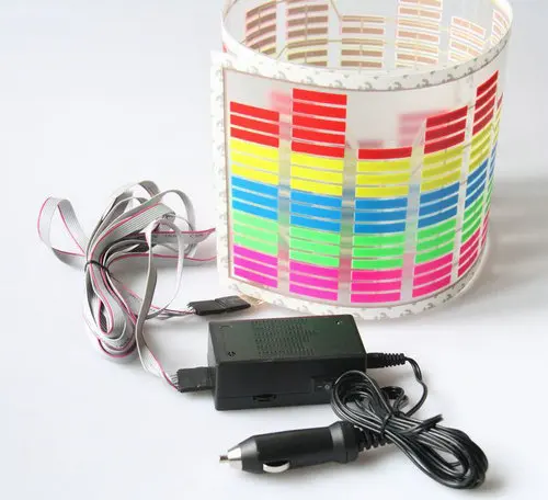

Car Sticker Music Rhythm LED Flash Light Lamp Sound Activated Equalizer