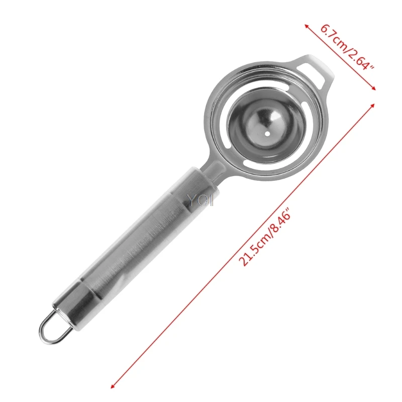 Separador de yema y clara de huevo separa el tamiz de acero inoxidable herramienta de cocina utensilio|Separador de claras de huevo| - AliExpress